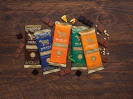 Premium pushing on in convenience Mackie's chocolates