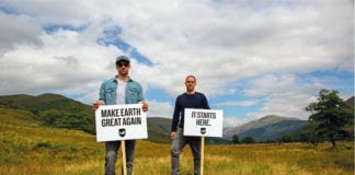 BrewDog Make Earth Great Again signs