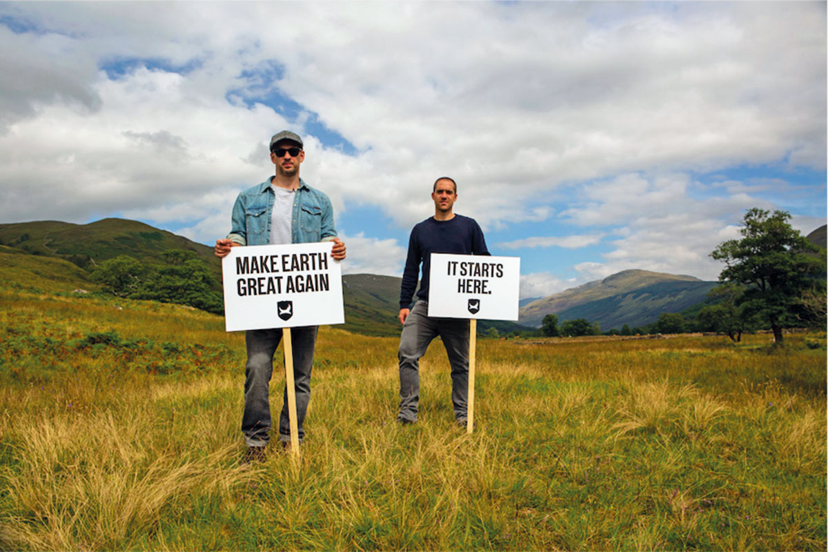 BrewDog Make Earth Great Again signs 