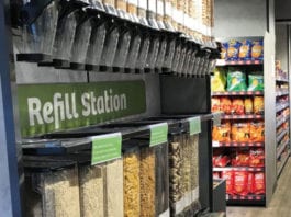 Refill station reduces waste Refill station
