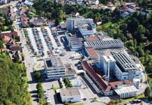 Ritter Sport’s production facility in Waldenbuch, Germany