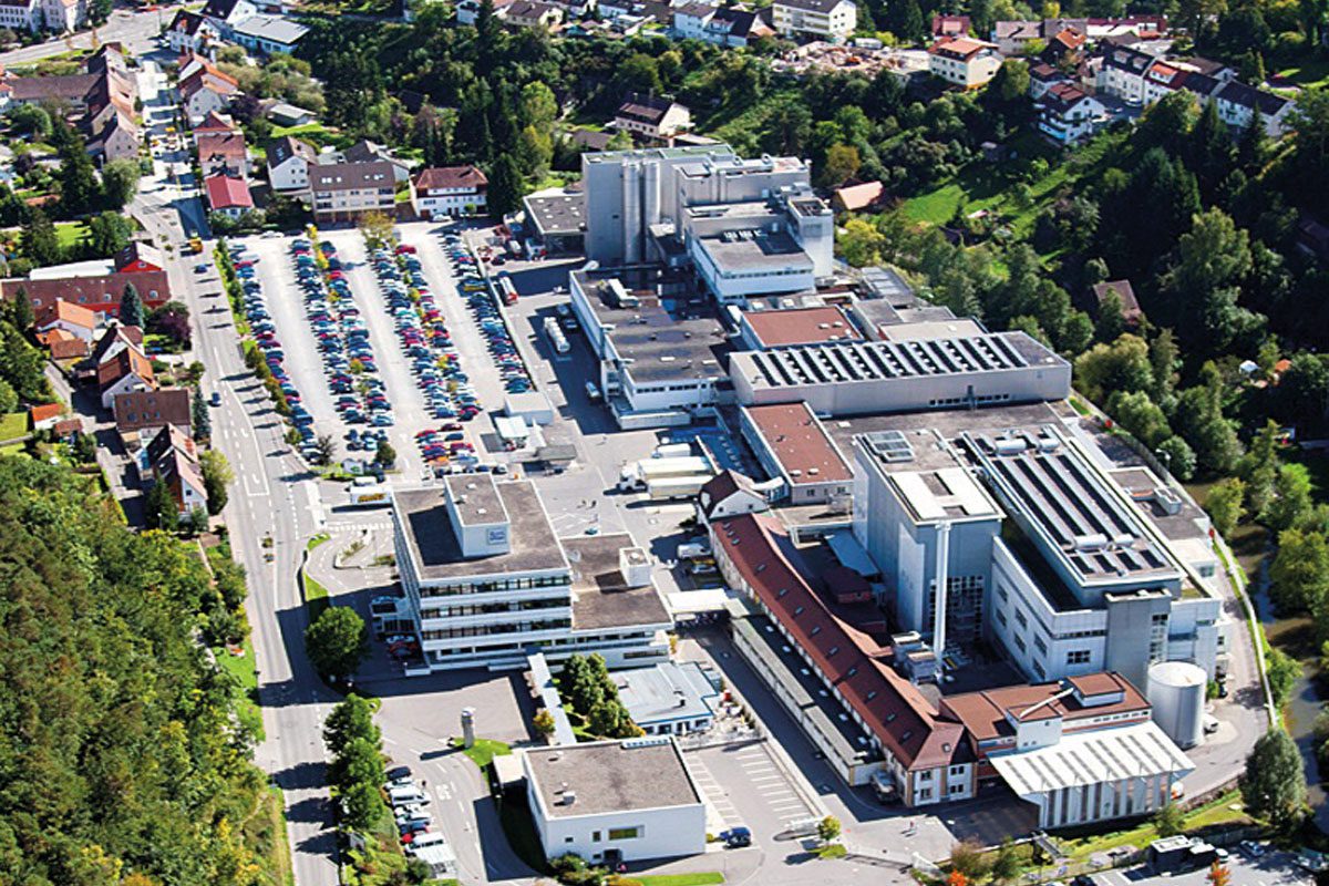 Ritter Sport’s production facility in Waldenbuch, Germany