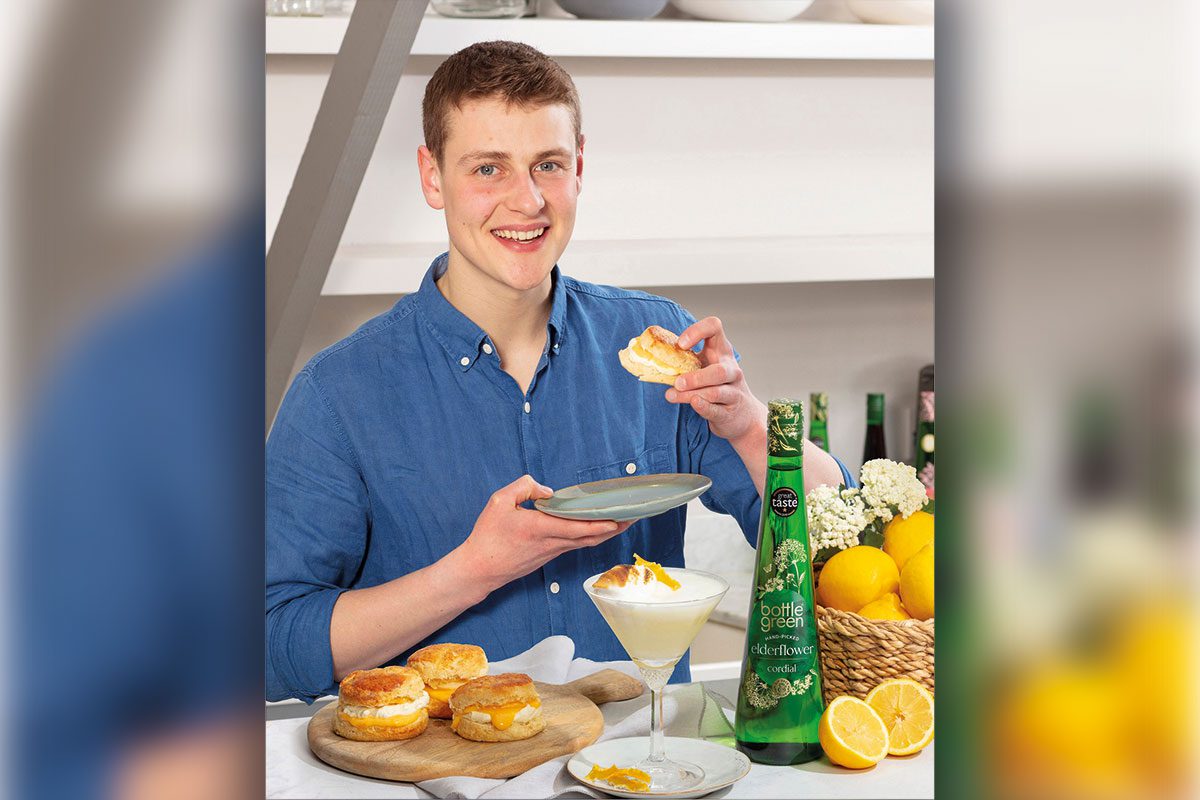 Bake Off winner Peter Sawkins uses Bottlegreen cordials in his baking and dessert recipes.