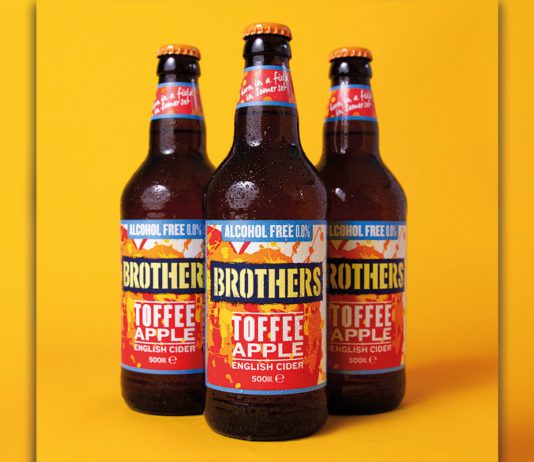 No booze for brother Brothers Toffee Apple Alcohol free