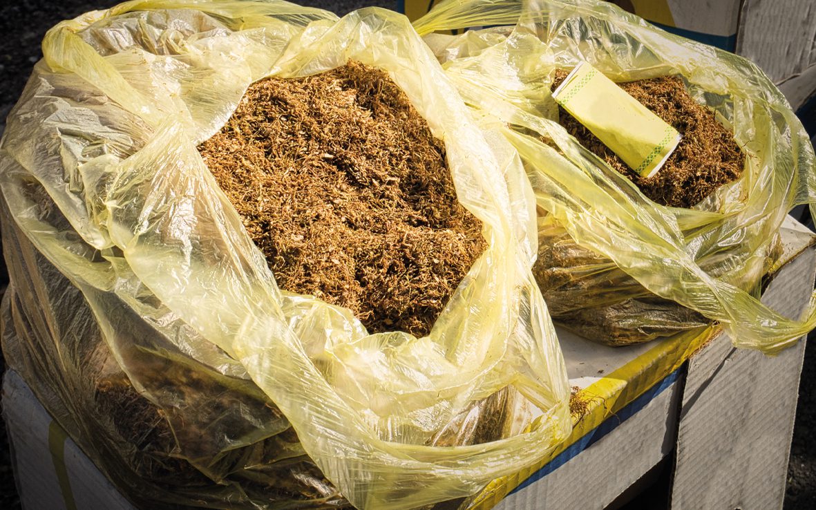 Tobacco in bags