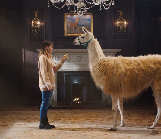 Discover you with Vimto Vimto - Llama being offered a banana