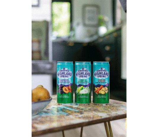 Enjoying sparkling sales this autumn Highland Spring cans