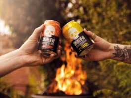 Mixing it with malt in a can Smokehead cans