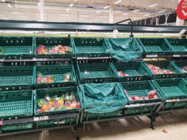 Struggle to keep the shelves full empty shelves