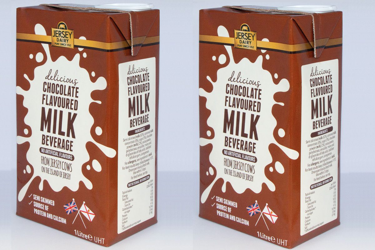 Jersey dairy chocolate flavoured milk