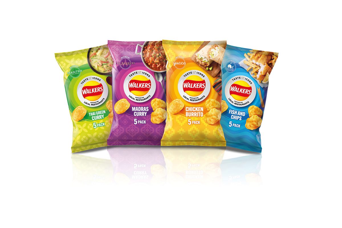 4 walkers crisp flavours