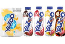Yazoo sharing packs and flavoured milk bottles