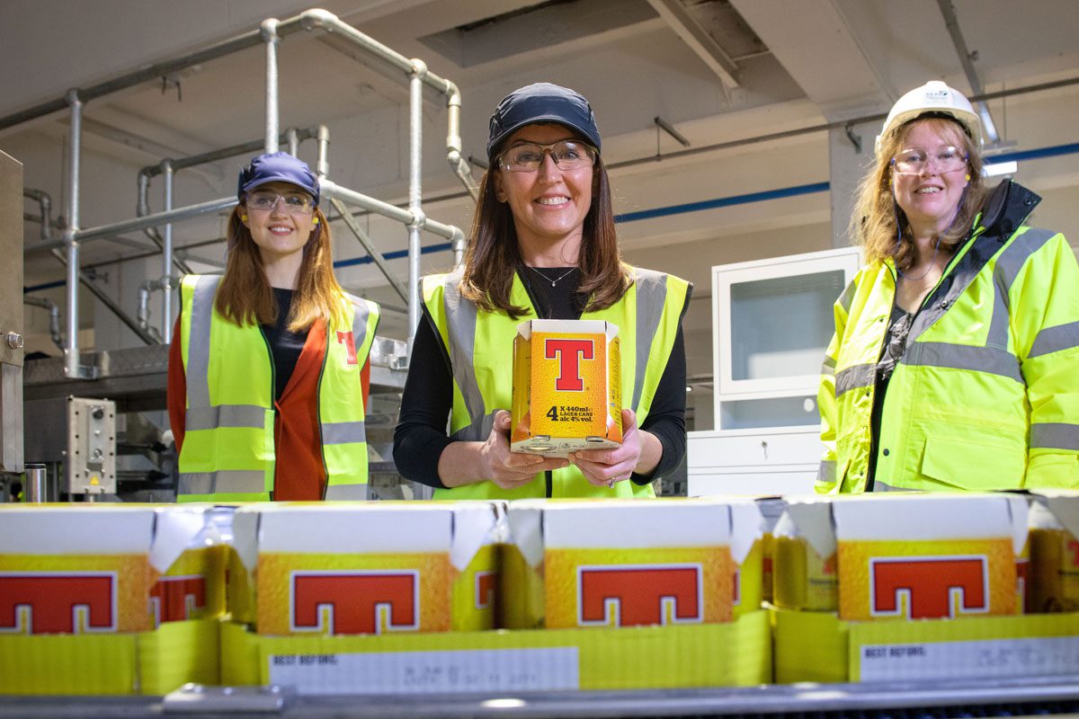 Tennent’s new cardboard outers represent a £7m investment in plastic reduction.