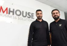 Faisal Sattar (left) and Asif Ashraf at the new MHouse office at Eurocentral.