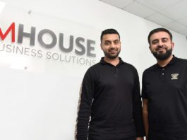 EPOS retailers rapid expansion Faisal Sattar (left) and Asif Ashraf at the new MHouse office at Eurocentral.