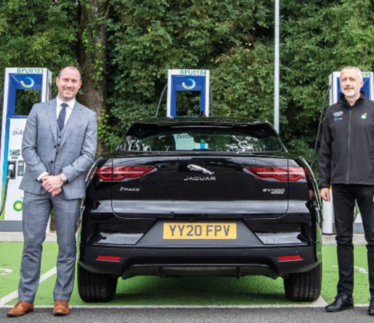 Harthill’s electric pulse BP Pulse charge point at Harthill