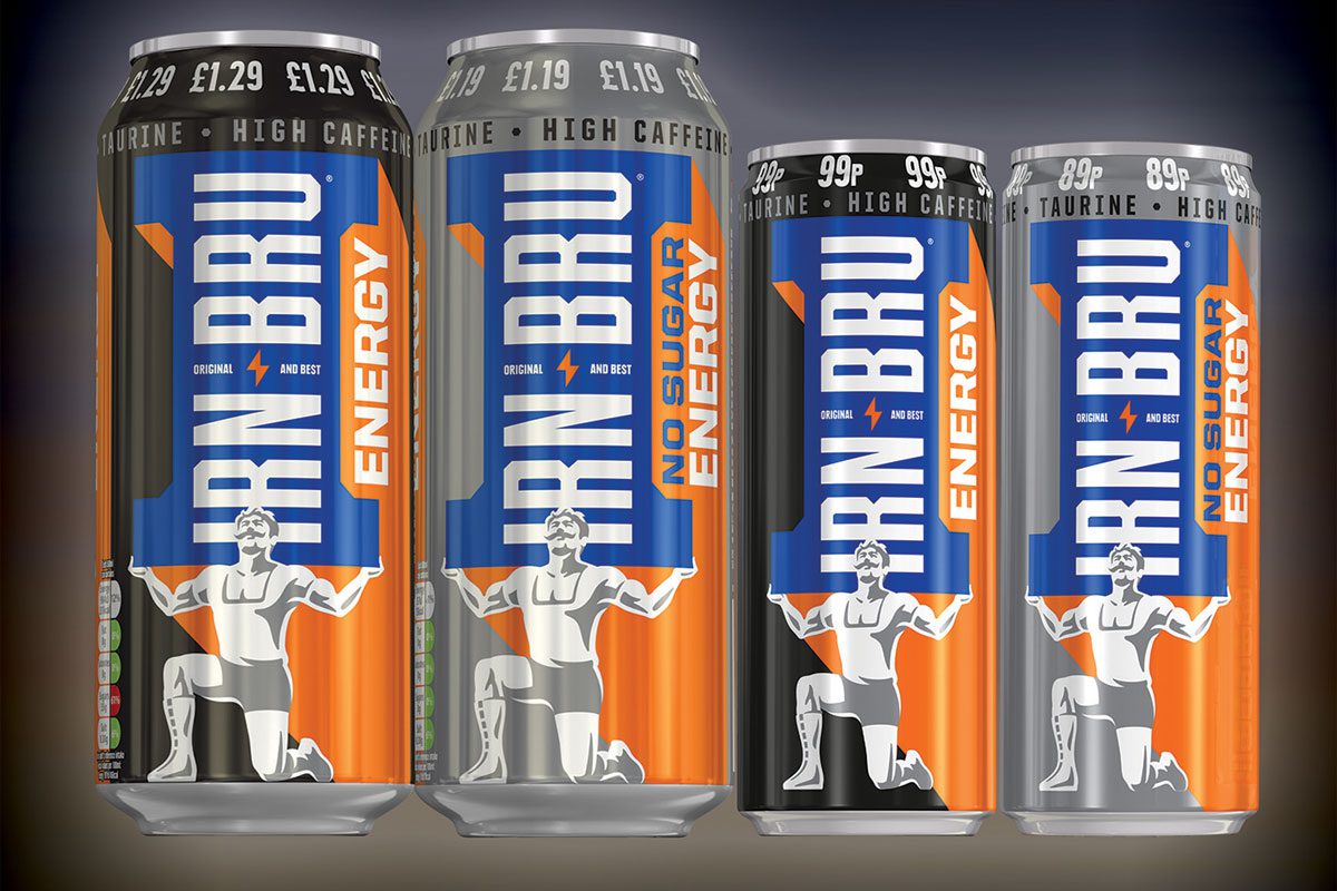 Irn Bru 500ml & 330ml energy