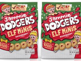 A cheeky new look Jammie Dodgers minis christmas