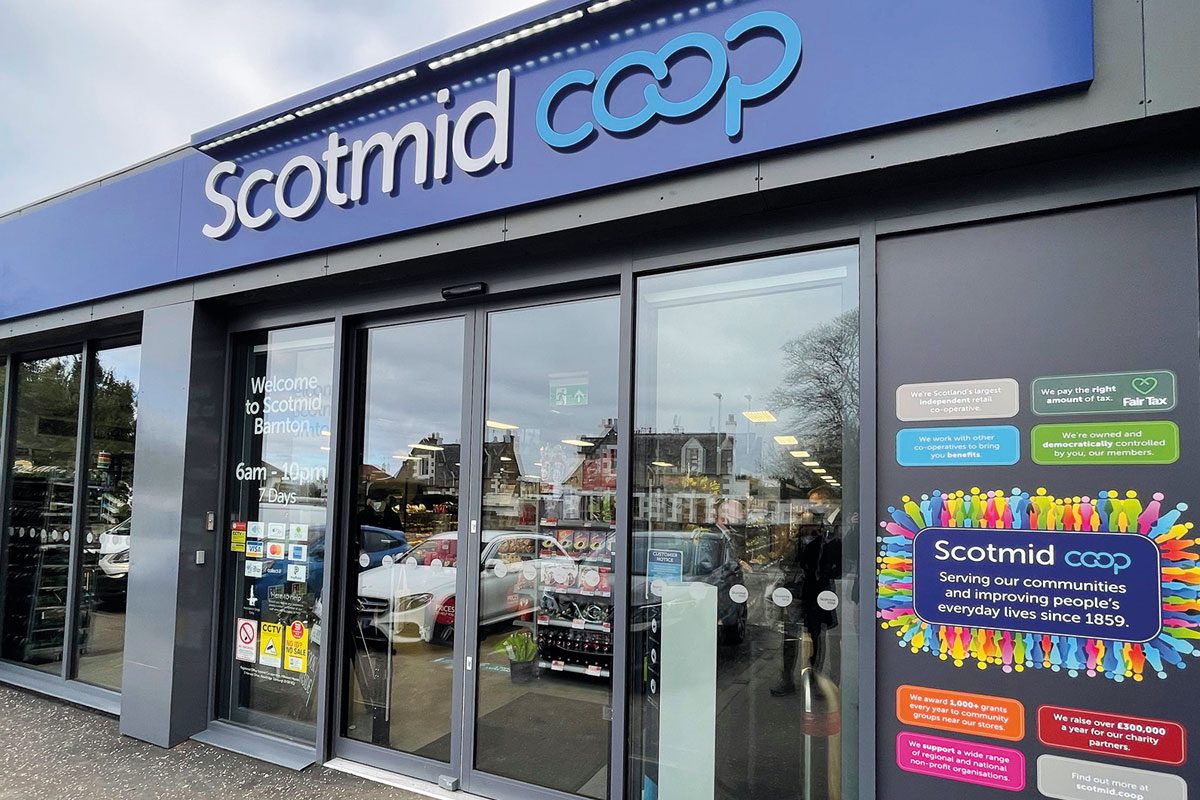 Front of Scotmid store 