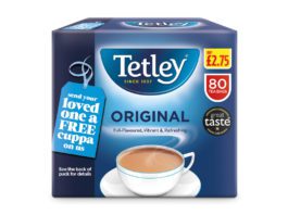 Sharing a cuppa Tetley promotional packs