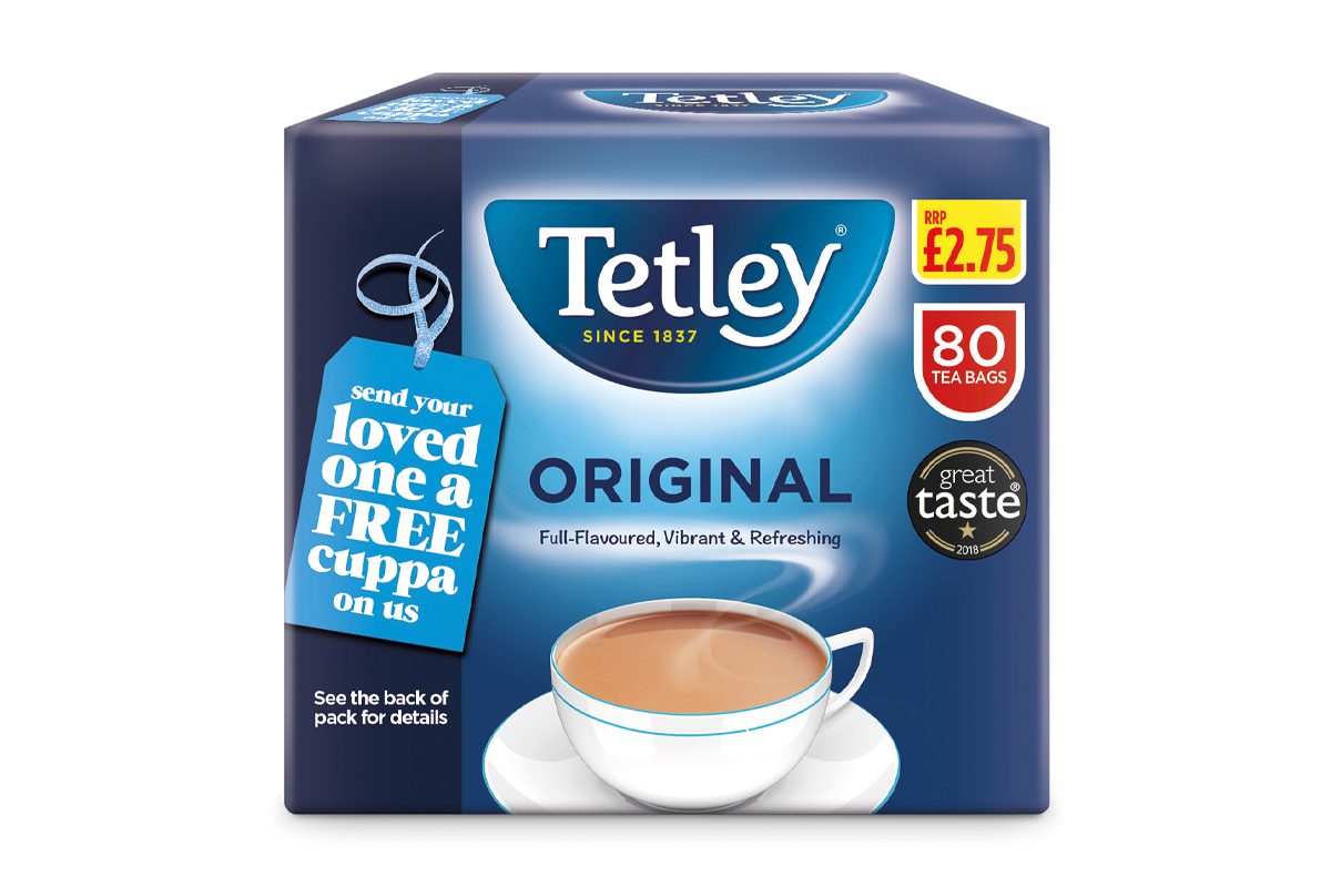 Tetley promotional packs