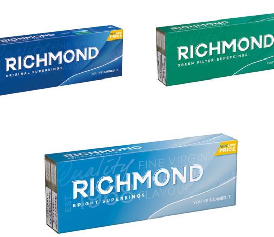 New prices and fresh packaging Richmond outers will have a new look and some new names from this month.