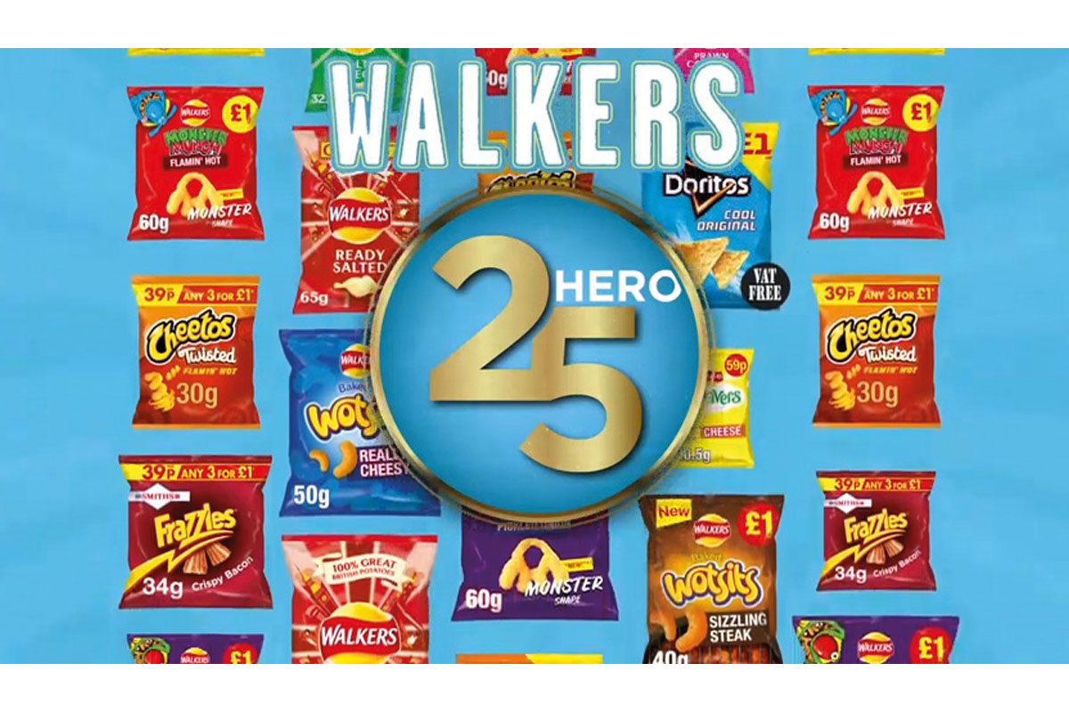 PepsiCo launched its new Hero 25 category strategy for Walkers earlier this year. 