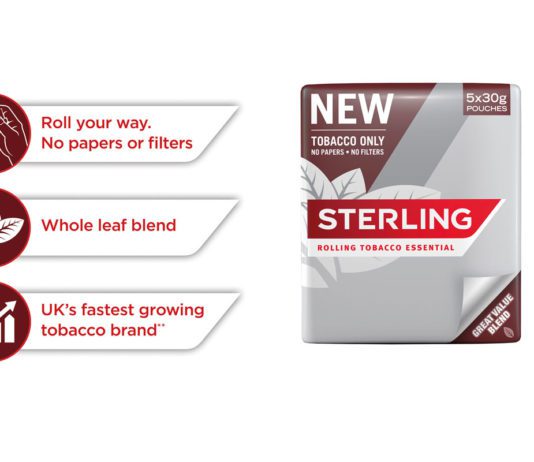 Value at heart of RYO performance Earlier this year, JTI expanded its Sterling offer with the launch of a new RYO SKU.