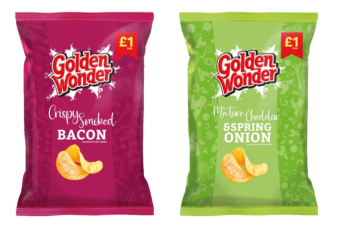 Golden Wonder smoked bacon and spring & onion