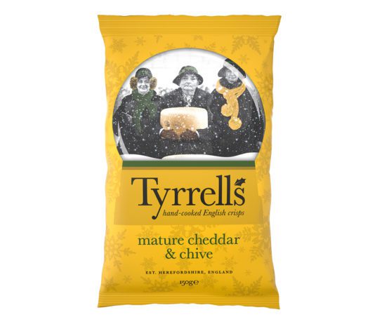 Sharing at Christmas Tyrrells mature cheddar & chive