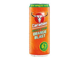 Blasting onto shelves Carabao orange blast