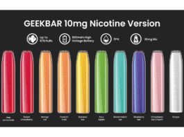 Geek bar adds new 10mg range