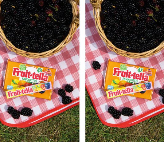 Squeezing in a berry