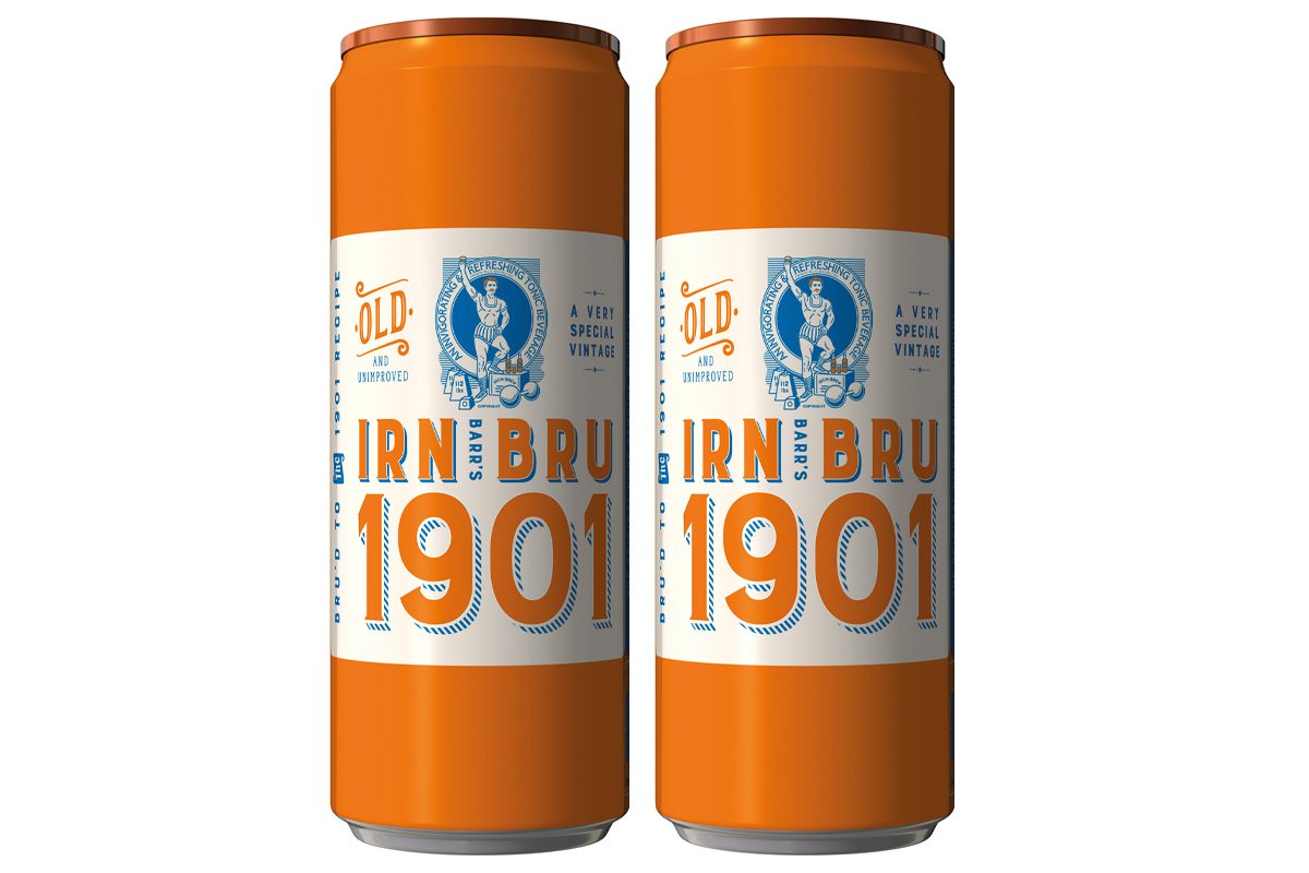 Irn Bru 1901 cans