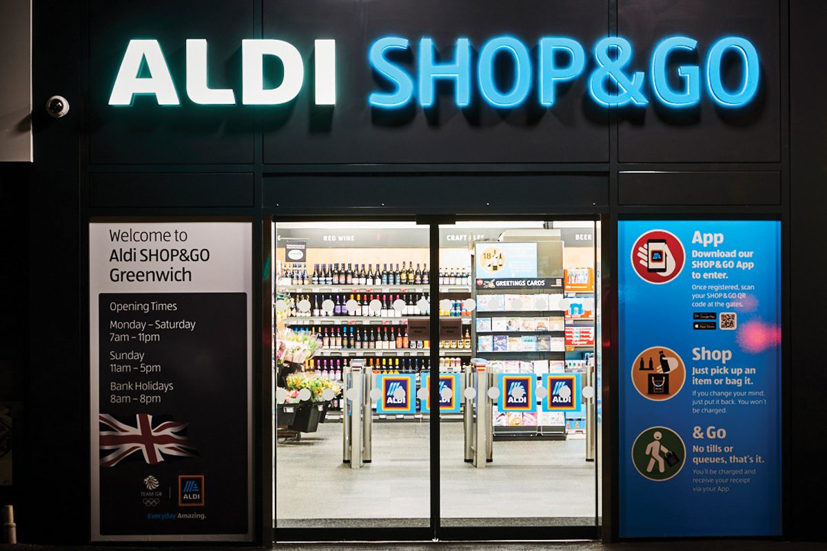 Aldi’s futuristic Greenwich store. 