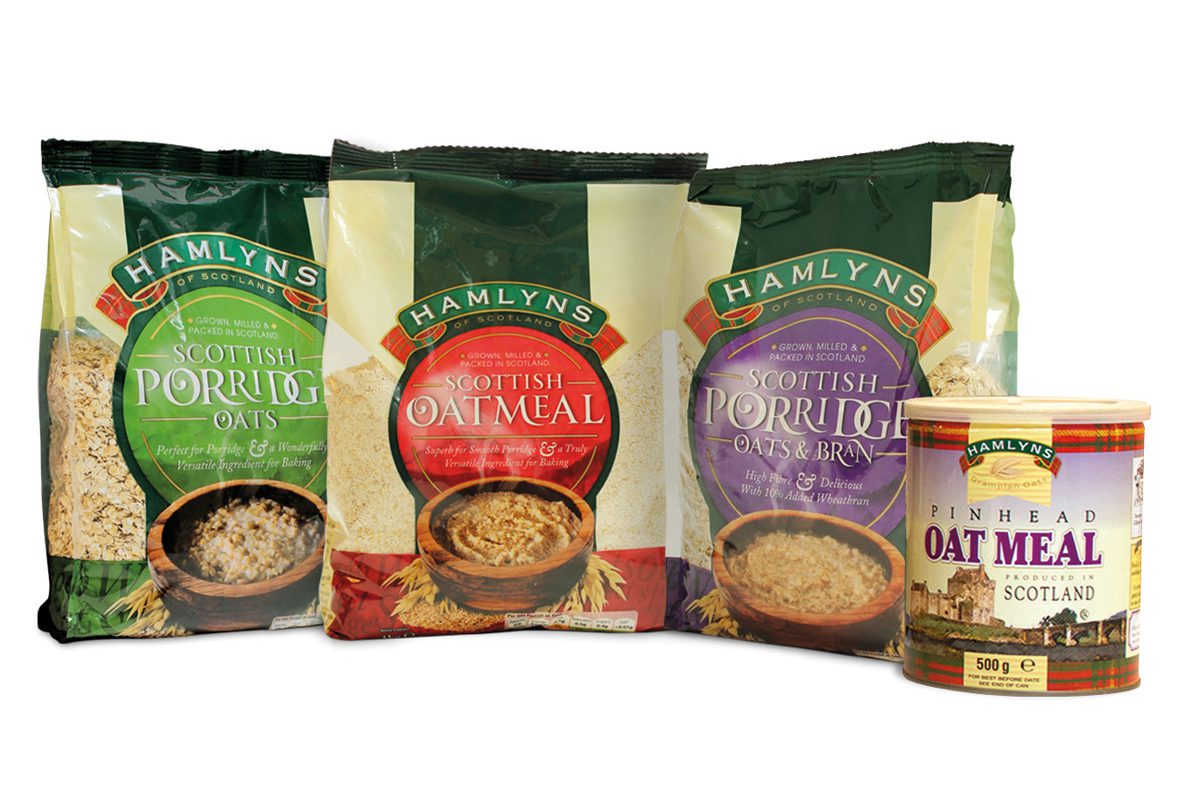 Hamlyns’ current porridge packs. 