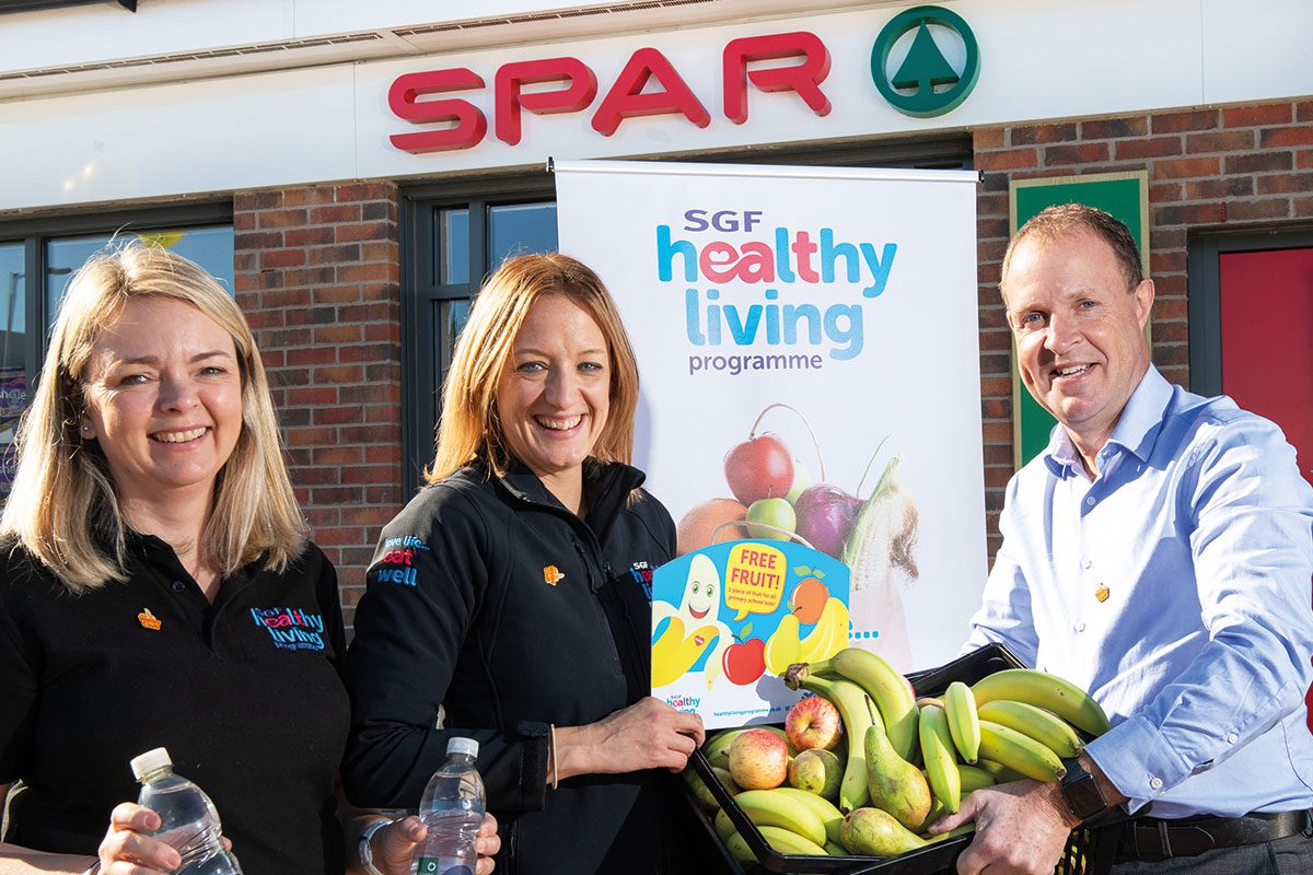 (From left) Gillian Edgar and Kathryn Neil with CJ Lang boss Colin McLean.