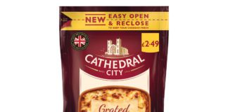 Cathedral City grated mature cheese