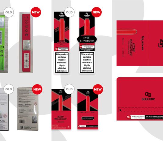 Packs to fight the illicit trade Geek Bar new packaging