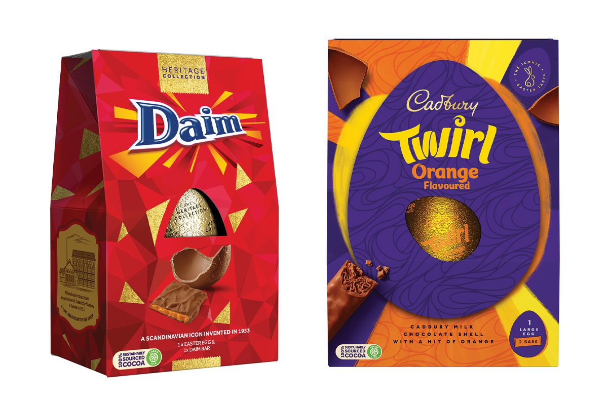 New Daim and Twirl Orange shell eggs