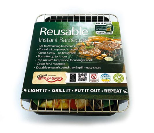 Rolling out a reusable barbecue