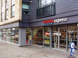 Checkout donations at Tesco Tesco Express North street Glasgow