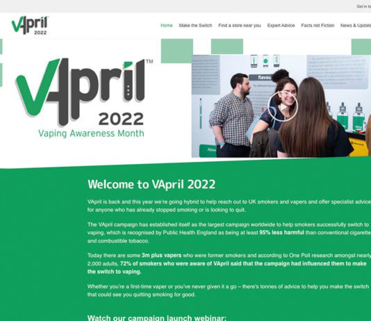Speaking up for the vape industry VApril site