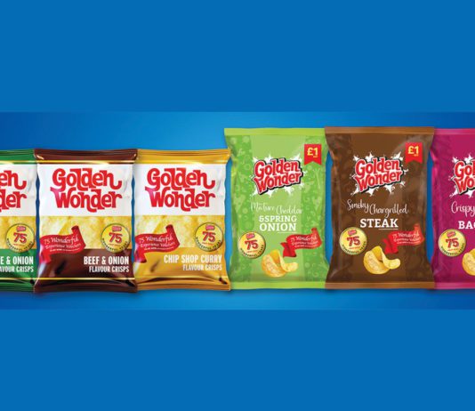 Marking 75 years filled with flavour Classic Golden Wonder flavours will appear on shelves as part of the celebrations