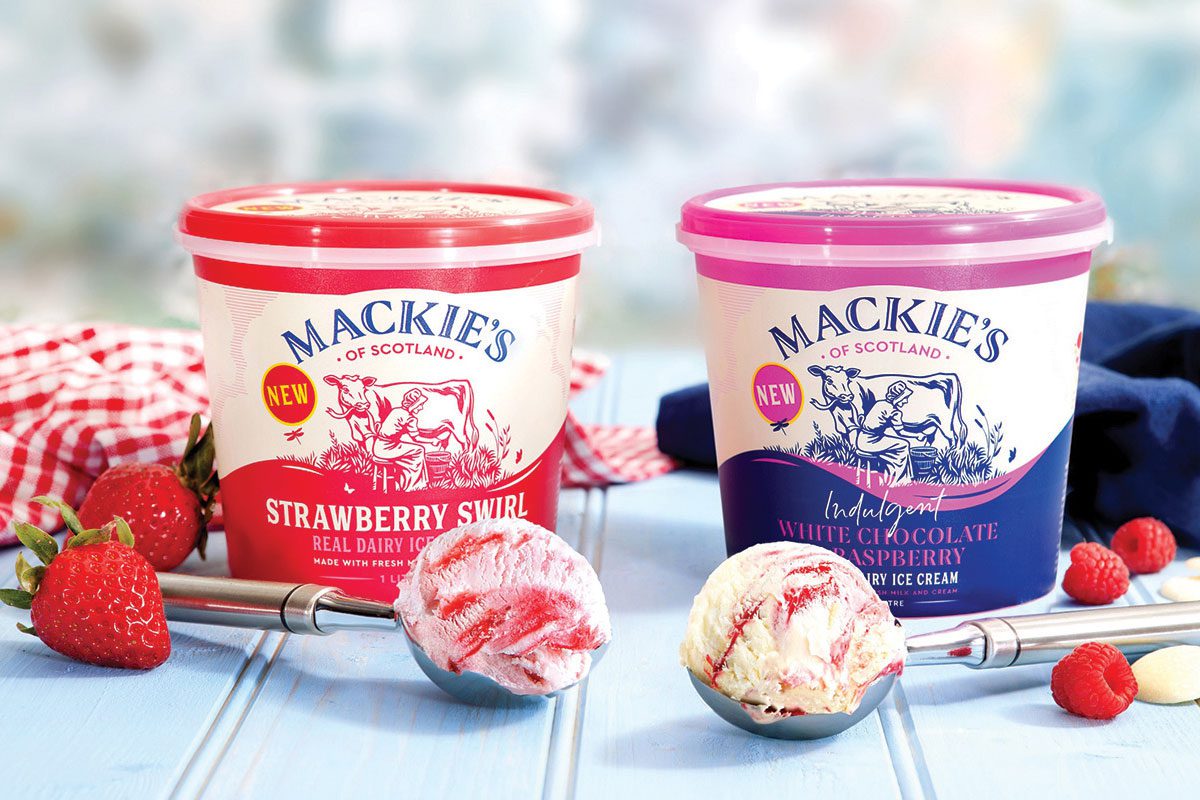 Summer fruits: Mackie’s has added two new flavours to its ice cream portfolio.