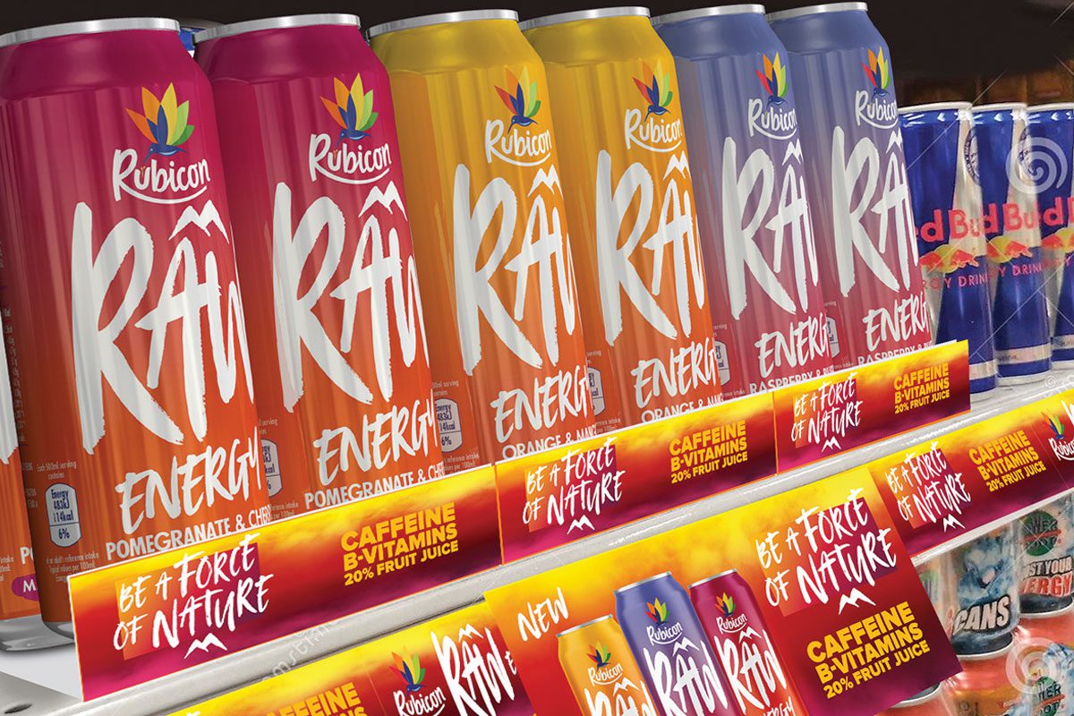 The Rubicon Raw range brings tropical flavours to the energy drinks category.
