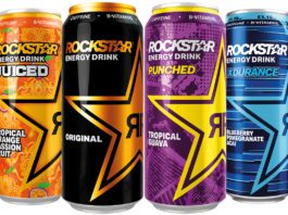 Rocking new formula Rockstar cans