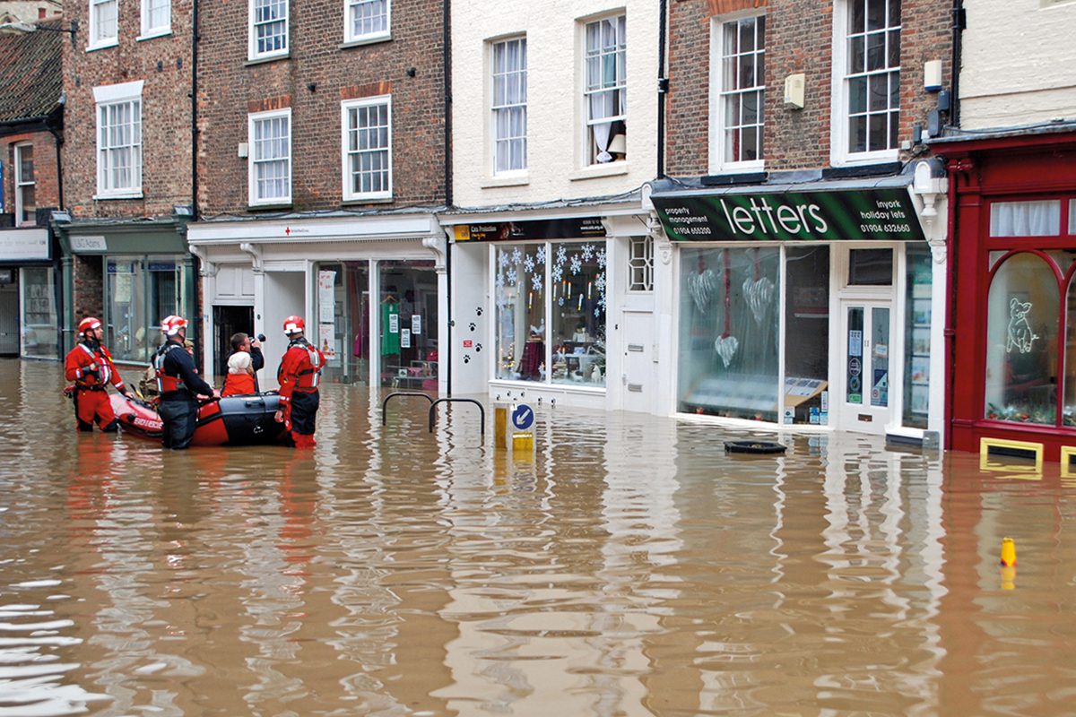 flooding on street