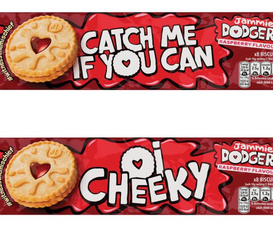 A cheeky campaign Jammie dodgers