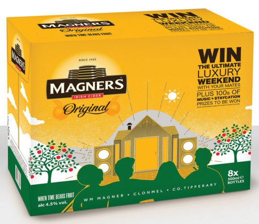 Relaxing with a can of cider